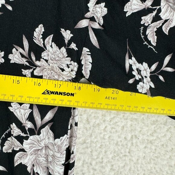 Spiritual Gangster Black Floral Maya‎ Kimono Womens Front Tie Pockets Size OS - Picture 8 of 12